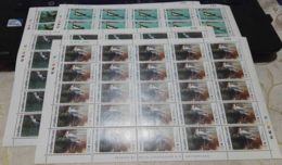 Thailand 1997 Birds Mi#1770-1773 Mint Never Hinged Full Sheets Of 25 - Thailand