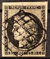 FRANCE 1849 - Canceled - YT 3a - 20c - 1849-1850 Ceres