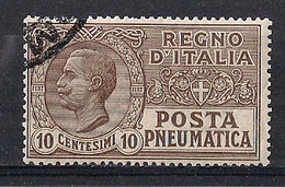 REGNO D'ITALIA POSTA PNEUMATICA 1913-23  EFFIGE DI V.EMANUELE III  SASS. 1 USATO VF - Posta Pneumatica