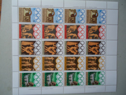 GREECE MINT** SHEETLET 20 STAMPS  OLYMPIC GAMES LOS ANGELES  USA 1984 - Blocks & Sheetlets