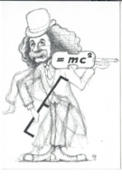 CP Albert Einstein Le Violon Encre De Chine 1972 E=MC2 Tim - Premio Nobel