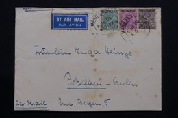 BIRMANIE - Enveloppe De Mandalay Pour L'Allemagne En 1938 Par Avion,affranchissement Plaisant - L 54397 - Birmania (...-1947)