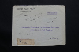 SYRIE - Enveloppe En Recommandé De Alexandrette Pour La France En 1928 Et Retour, Affranchissement Au Verso - L 54400 - Cartas & Documentos