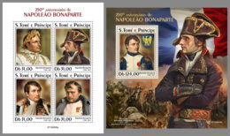 SAO TOME 2019 MNH Napoleon Bonaparte M/S+S/S - IMPERFORATED - DH2008 - Franz. Revolution