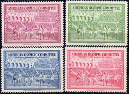 USA - OLYMPICS COMMITTEE - HELSINKI St. MORITZ - 4 Color Complet. - **MNH - 1940 - Hiver 1948: St-Moritz