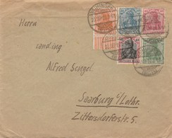 BRIEF VAIHINGEN WURTTENBERG 20/9/1920 SAARBURG LOTHR - Covers & Documents