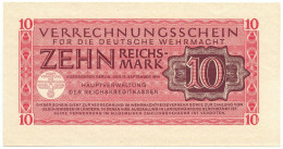 10 REICHSMARK VERRECHNUNGSSCHEIN FUR DEUTSCHE WERMACHT BERLIN 15/09/1944 SUP+ - 2. WK - Alliierte Besatzung