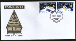 Palau 2002 Winter Olympic Games Salt Lake Skiing Sc 678-79 FDC # 16510 - Inverno2002: Salt Lake City