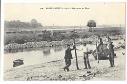 Cpa: 44 BASSE INDRE (ar. Nantes) Vue Prise Du Quai (animée, Barques) 1920 N° 334  Ed. Vassellier - Basse-Indre