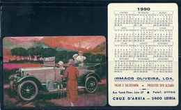 1990 Pocket Poche Calendar Calandrier Calendario Portugal Classic Cars Clássicos - Grand Format : 1981-90