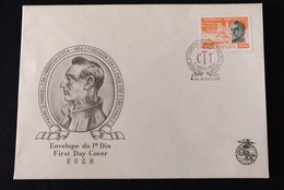 MAC1102-Macau FDC With Stamp - 4th. Centenary Of São Paulo - Father Manuel Da Nóbrega - Macau - 1954 - FDC