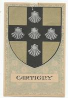 Cpa Suisse Genève Blason Cartigny Coquilles St Jacques Ed Fred De Siebenthal - Cartigny