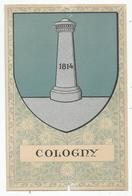 Cpa Suisse Genève Blason Cologny Phare 1814 Ed Fred De Siebenthal - Cologny