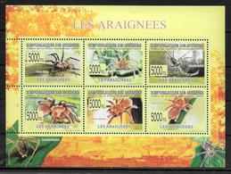 GUINEE Feuillet  N° 4074/79   * *  ( Cote 15e ) Araignées - Spiders