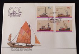 MAC1124.5-Macau FDC With 4 Stamps - Cargo Ships - Macau - 1985 - FDC