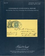 The J.R. Keeling Collection Of Confederate States Postal History - Auction Apr.1997 - With Results - Catálogos De Casas De Ventas