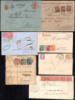 REGNO D'ITALIA 1863/1905 - Interessante Insieme Di 48 Lettere Affrancate Del Periodo. Notati Diversi... - Autres & Non Classés