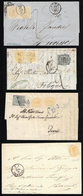 REGNO D'ITALIA SEGNATASSE 1863/1866 - Tre Lettere Dallo Stato Pontificio Tassate In Arrivo Con 10 Ce... - Autres & Non Classés