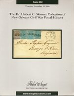 The Dr Hubert Skinner Collection Of New Orleans Civil War Postal History - Auction Nov. 2000 - With Results - Auktionskataloge