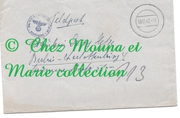 1942 FELDPOST  54 - HALBENDORF DAISY HESSE BERLIN CROIX GAMMEE SUR ENVELOPPE TAMPON BLEU - Briefe U. Dokumente