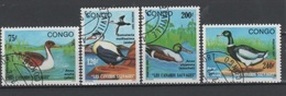 (S0103) CONGO (BRAZZAVILLE), 1991 (Waterbirds). Complete Set. Mi ## 1263-1266. Used - Oblitérés