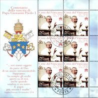 Vatican 2012 Mi# 1744 Kleinbogen Used - Sheet Of 6 (2 X 3) - Centenary Of The Birth Of Pope John Paul I - Gebraucht