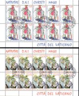 Vatican 2012 Mi# 1753-1754 Kleinbogen Used - Set Of 2 Sheets Of 10 (5 X 2) - Christmas - Gebruikt