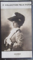 ► Berthe CERNY Actrice. Sociétaire De La Comédie Française Costume Chapeau Théâtre  - 2ème Collection  Felix POTIN 1908 - Félix Potin