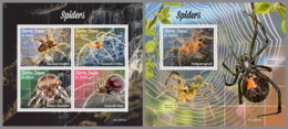 SIERRA LEONE 2019 MNH Spiders Spinnen Araignees M/S+S/S - OFFICIAL ISSUE - DH1942 - Ragni