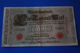 BILLET DE BANK GERMANY 1910 Face Value : 1000 Mark Date: 21 Avril 1910 Period / Provinces / Banks Reichsbanknote Propre - 1000 Mark