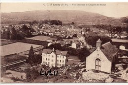 DEPT 64 : édit. C C N° 13 : Arudy Vue Générale Et Chapelle Saint Michel - Arudy