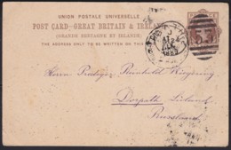 Great Britain  . Yvert  .     Postcard  .    (2 Scans)        .  O  .   Cancelled      .   /  .   Gebruikt - Covers & Documents