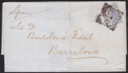 Great Britain  . Yvert  .     62  On Letter .    (2 Scans)    .  O  .   Cancelled      .   /  .   Gebruikt - Lettres & Documents