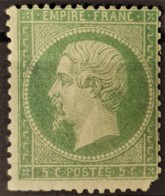 FRANCE 1862 - MNH - YT 20 - 5c - Small Defect On Lower Right Corner - 1862 Napoleon III