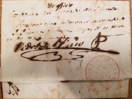 O)  1842 CUBA - CARIBBEAN, SPANISH ANTILLES, PREPHILATELY - PRESTAMP, OF OFFICE, FROM JUZGADO - Vorphilatelie
