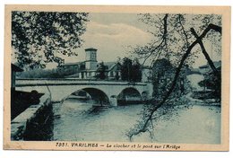 09 - Ariège / VARILHES -- Le Clocher Et Le Pont Sur L'Ariège. - Varilhes