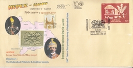 Hyderabad India 2019 Pictures Of Nizam & State Stamp Printed  Arabic Cancell  Special Cover # 23425 D & AA  Inde  Indien - Hyderabad