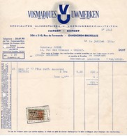 VOSMARQUES UWMERKEN - VOEDINGSSPECIALITEITEN - MACARONI BUITONI - GANSHOREN - CHIMAY - 14 JUILLET 1954. - Alimentare
