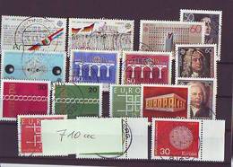 0710ac: Europa- Cept- Ausgaben Deutschland Gestempelt, Kleines Lot Auf Steckkarte - Collections