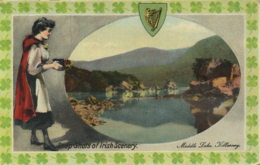 KILLARNEY - MIDDLE LAKE - GIRL WITH CAMERA T318 - Kilkenny