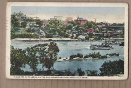 CPA USA - KNOXVILLE - A Glimpse Of Tennessee River And Business Section - TB PLAN FLEUVE Vue En Partie De La Ville - Knoxville