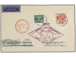 CUBA. 1930 (8-V). AMSTERDAM A ALEMANIA. Circulada Con Sellos Holandeses De 2 1/2 Cent. Y 4 Gl. Por GRAF ZEPPELIN Enviada - Autres & Non Classés