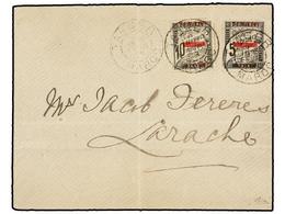 MARRUECOS FRANCES. Yv.9/10. 1893. TANGER A LARACHE. Circulada Con Sellos De Tasa Habilitados Para Correos De 5 Cts. Y 10 - Andere & Zonder Classificatie