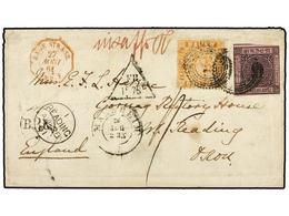 ALEMANIA ANTIGUOS ESTADOS: BADEN. 1861. Insufficient Prepaid Cover, Franked With Imperf. 9 Kr. On Rose, Plus Perf. 6 Kr. - Other & Unclassified