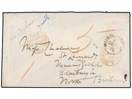 COSTA DE ORO. 1872 (Nov 10). Envelope, Crested 'Spero' On Reverse, Addressed From Cape Coast Castle To Edinburgh By D. P - Otros & Sin Clasificación