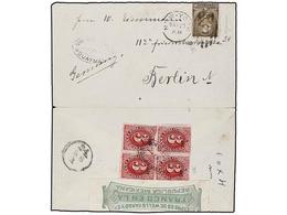 MEXICO. Sc.147 (4). 1882. GUAYAMAS To BERLIN. Cover Franked With 3 Ctvos. Carmine, District 483 Two Pairs Cancelled By O - Sonstige & Ohne Zuordnung