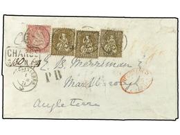 SUIZA. 1874 (April 1). Registered Cover At Extraordinary Nine Times Rate (overpaid 20c.), From Rossinieres, Via Basel To - Other & Unclassified