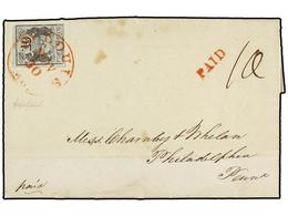 ESTADOS UNIDOS. 1845. Letter Sent From ST. LOUIS To PHILADELPHIA, Posted On November 30th 1845, Franked With One Postmas - Andere & Zonder Classificatie