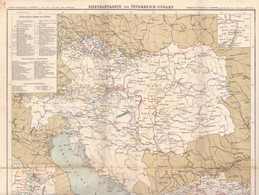 EISENBAHNKARTE - OSTERREICH  HUNGARN - TRAINS  MAP - Cartes Routières