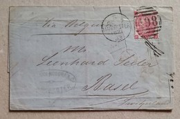 Lettera Da Manchester Per Basilea - 07/10/1871 - Covers & Documents